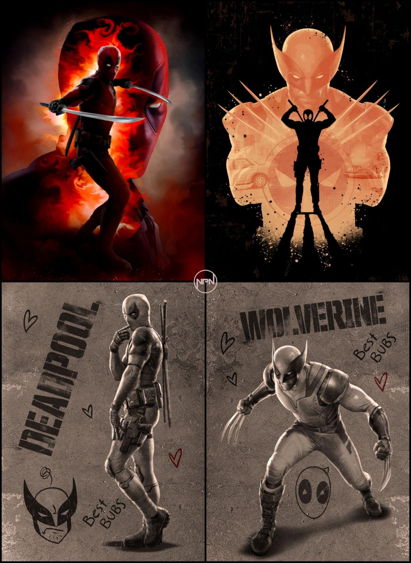Deadpool & Wolverine: Uniformes completos em novas artes