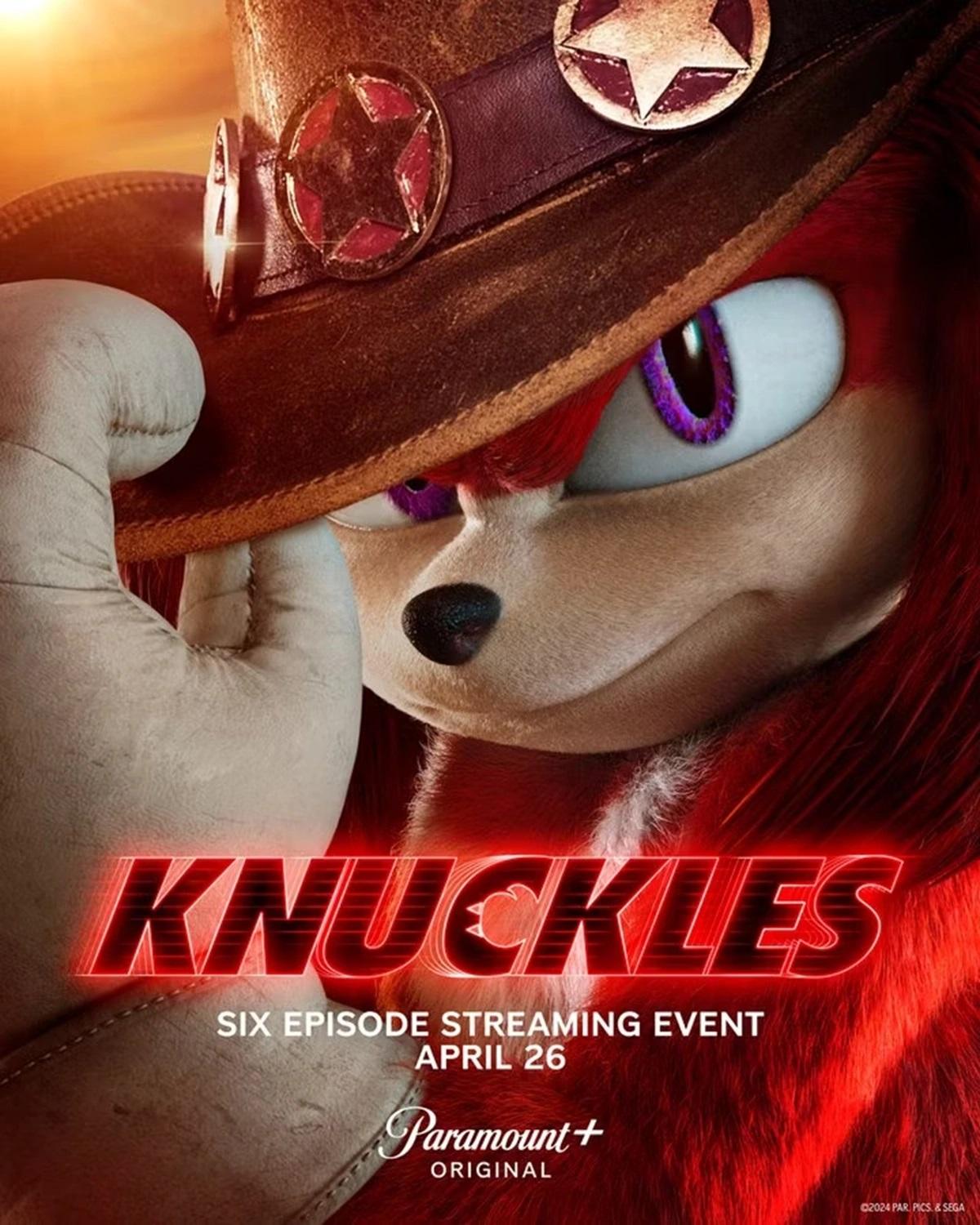 Confira o novo pôster de Knuckles série derivada de Sonic
