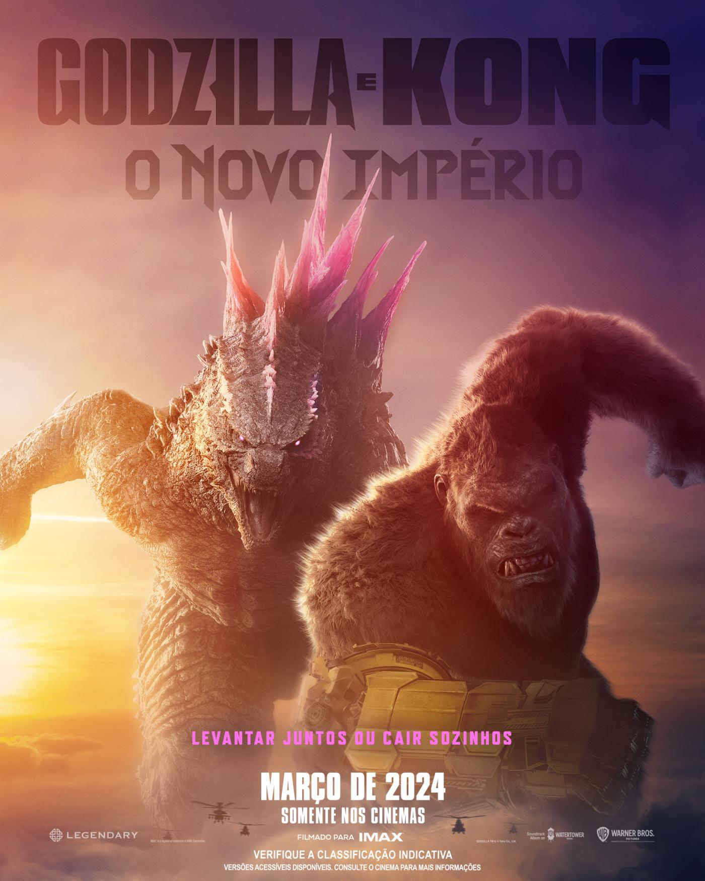 Godzilla e Kong: Novo Império ganha novo pôster e trailer