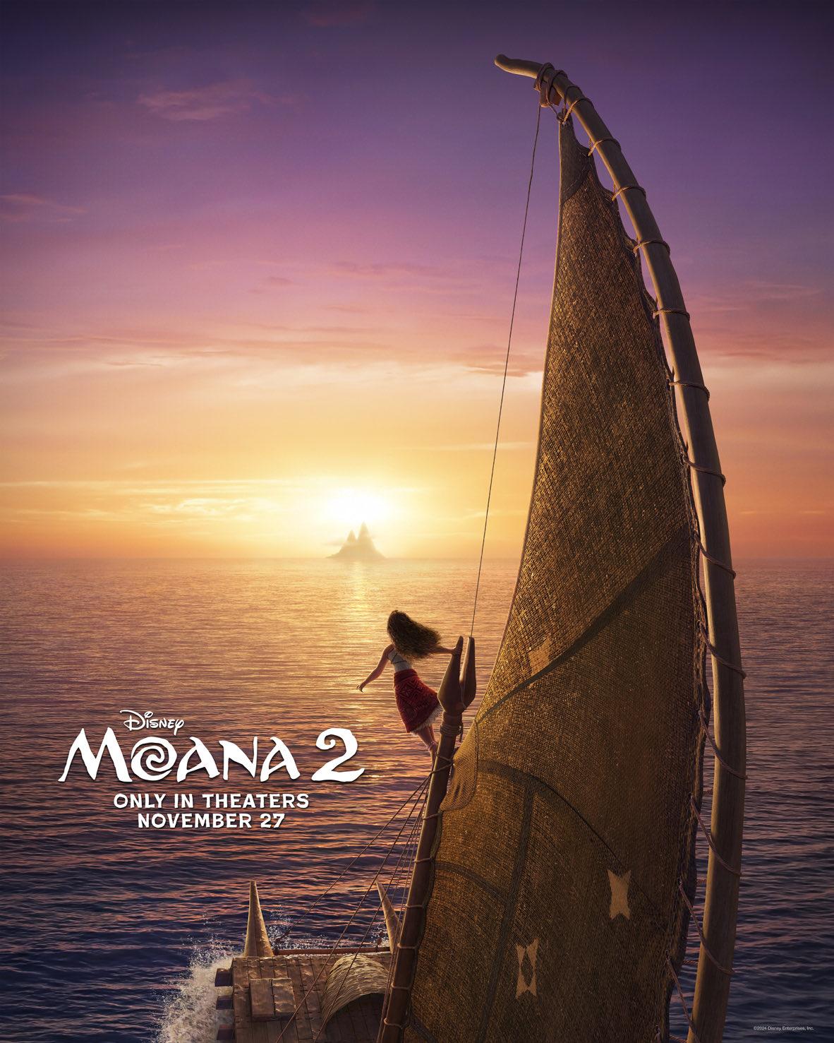 Confira ao primeiro trailer e pôster oficial de Moana 2