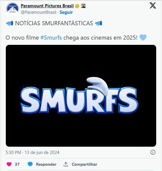 Um novo filme dos Smurfs vem aí 