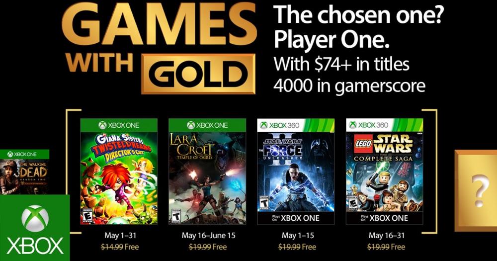 Xbox Live Gold: confira os jogos gratuitos de maio