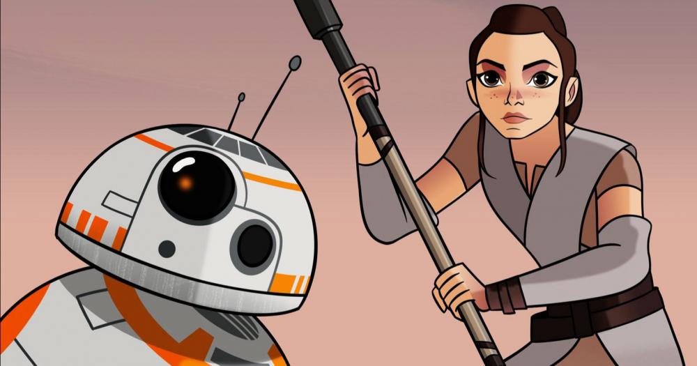 Star Wars: Forces of Destiny: Rey salva a Millennium Falcon