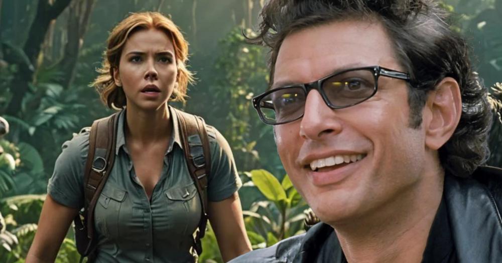 Jeff Goldblum dá boas-vindas a Scarlett em Jurassic World