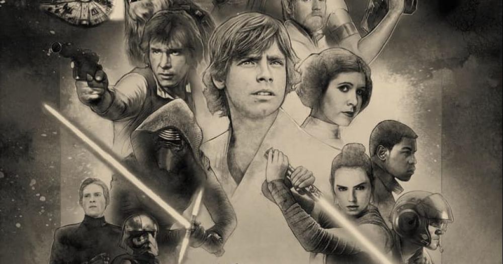 Confira poster em comemoração aos 40 anos de Stars Wars